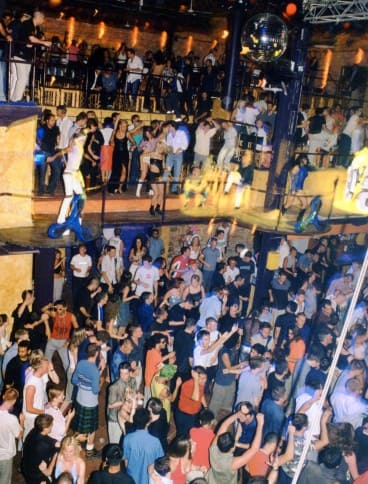La pista de baile a principios de los 2000.